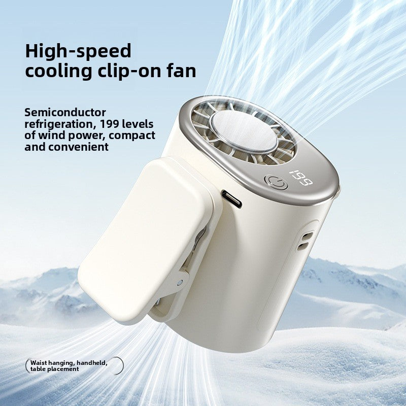 Cooling Ice Pack Waist Fan Semiconductor Portable